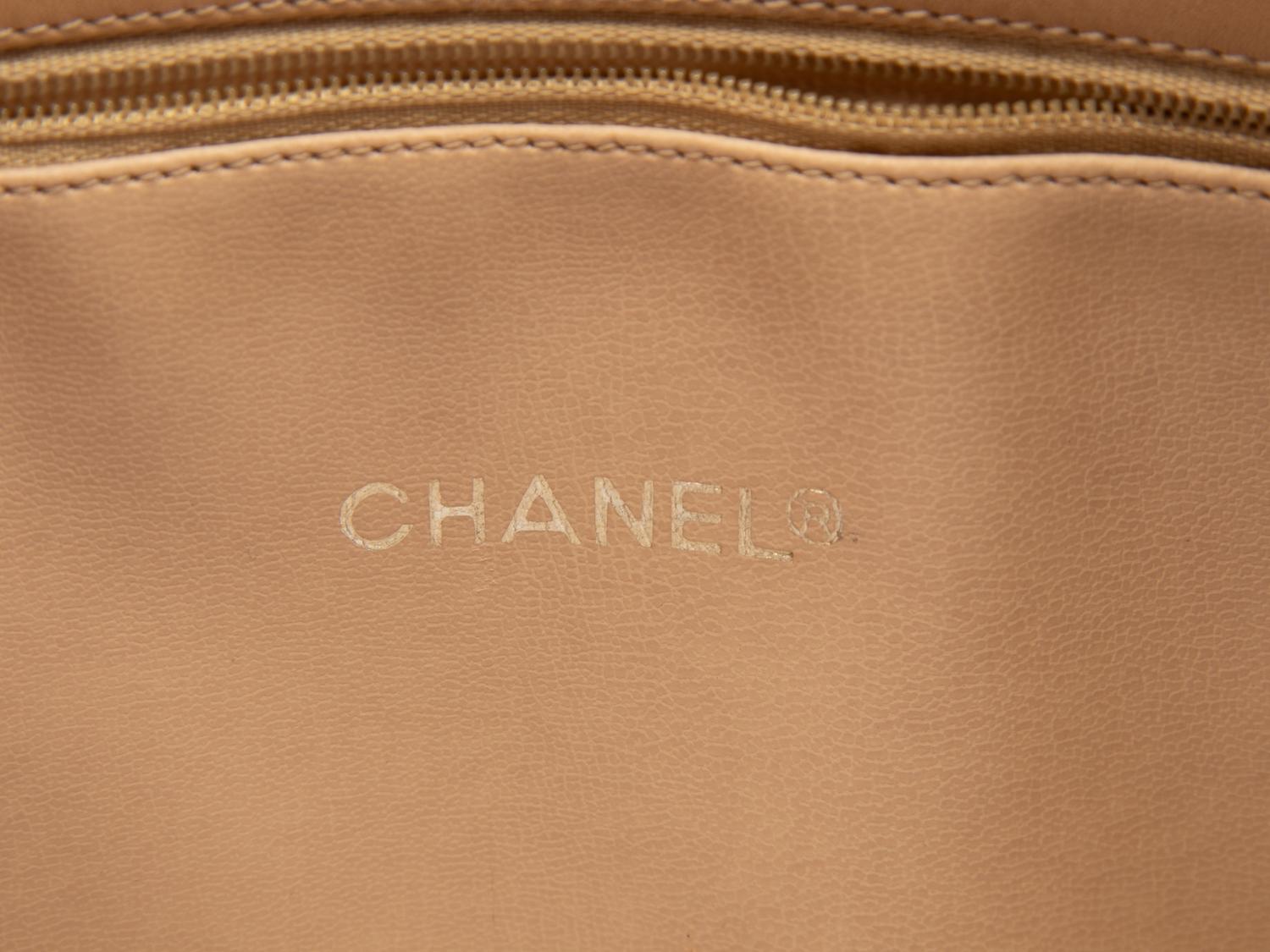 Chanel Tan Matelassé Tote