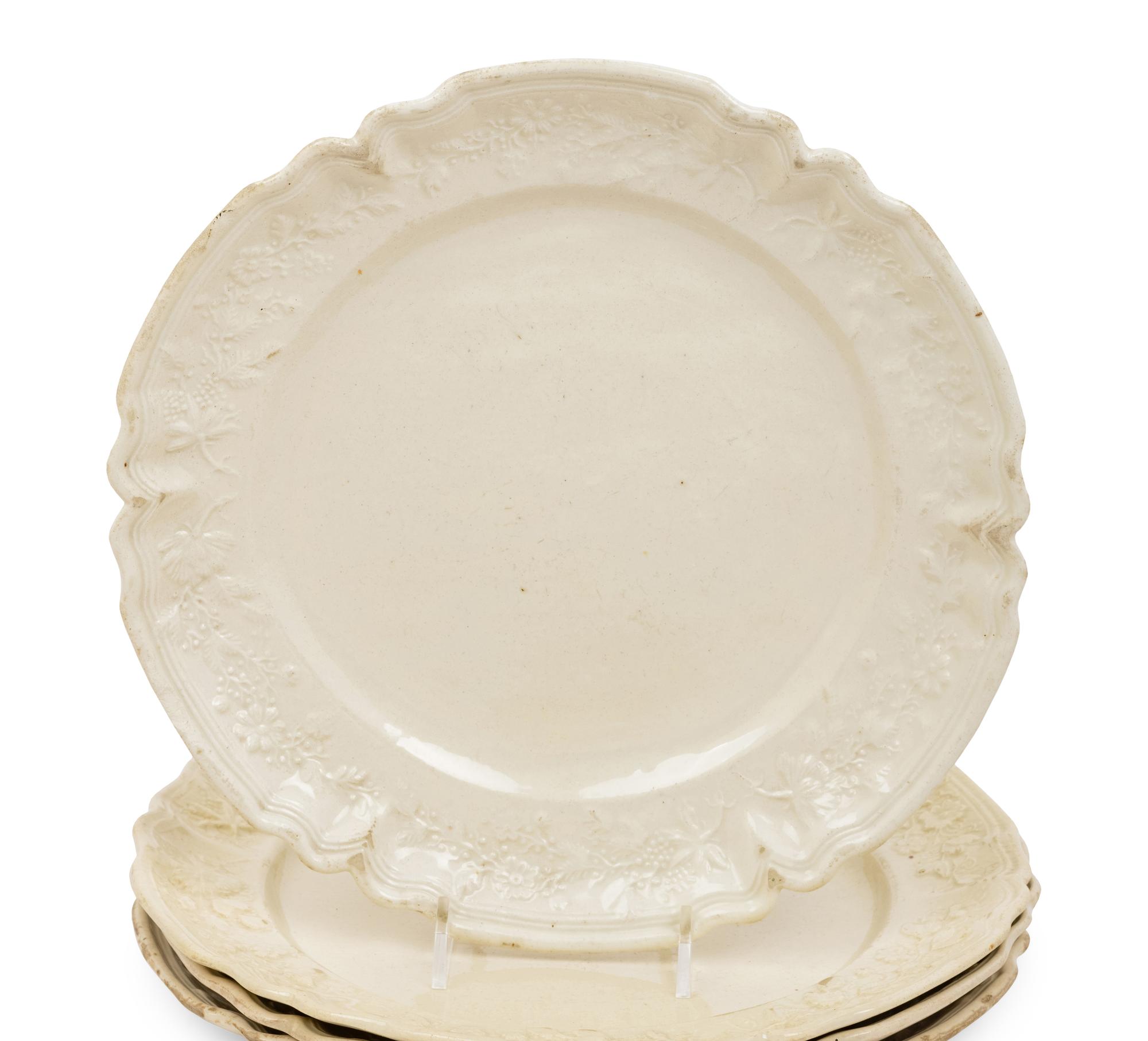 A Collection of French Pont-Aux-Choux Faïence Articles