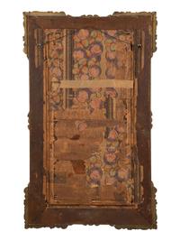 A French Carved and Painted Wood Mirror