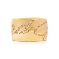 CHOPARD, YELLOW GOLD AND DIAMOND 'CHOPARDISSIMO' SPINNING RING