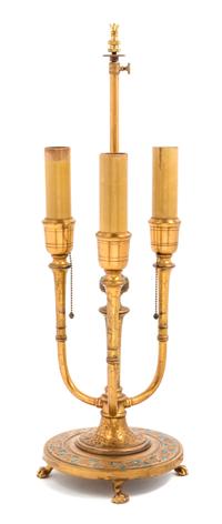 Tiffany Studios, EARLY 20TH CENTURY, a lamp and shade