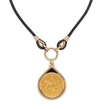 YELLOW GOLD AND COIN NECKLACE