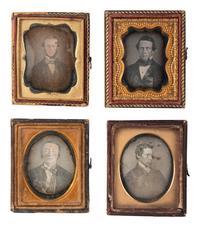 [EARLY PHOTOGRAPHY]. 28 ninth plate daguerreotypes of men of various ages.
