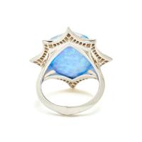 STEPHEN WEBSTER, QUARTZ AND DIAMOND 'CRYSTAL HAZE' RING