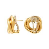 Gregg Ruth, Yellow Gold Knot Earrings
