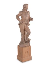 A Continental Terra Cotta Figure