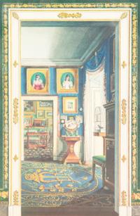 Three English Printed Illustrations of Interiors (COMBINED WITH 323866/160 )