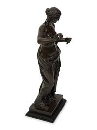 A Continental Patinated Bronze Figure of a Roman Goddess — EARLY 20TH CENTURY