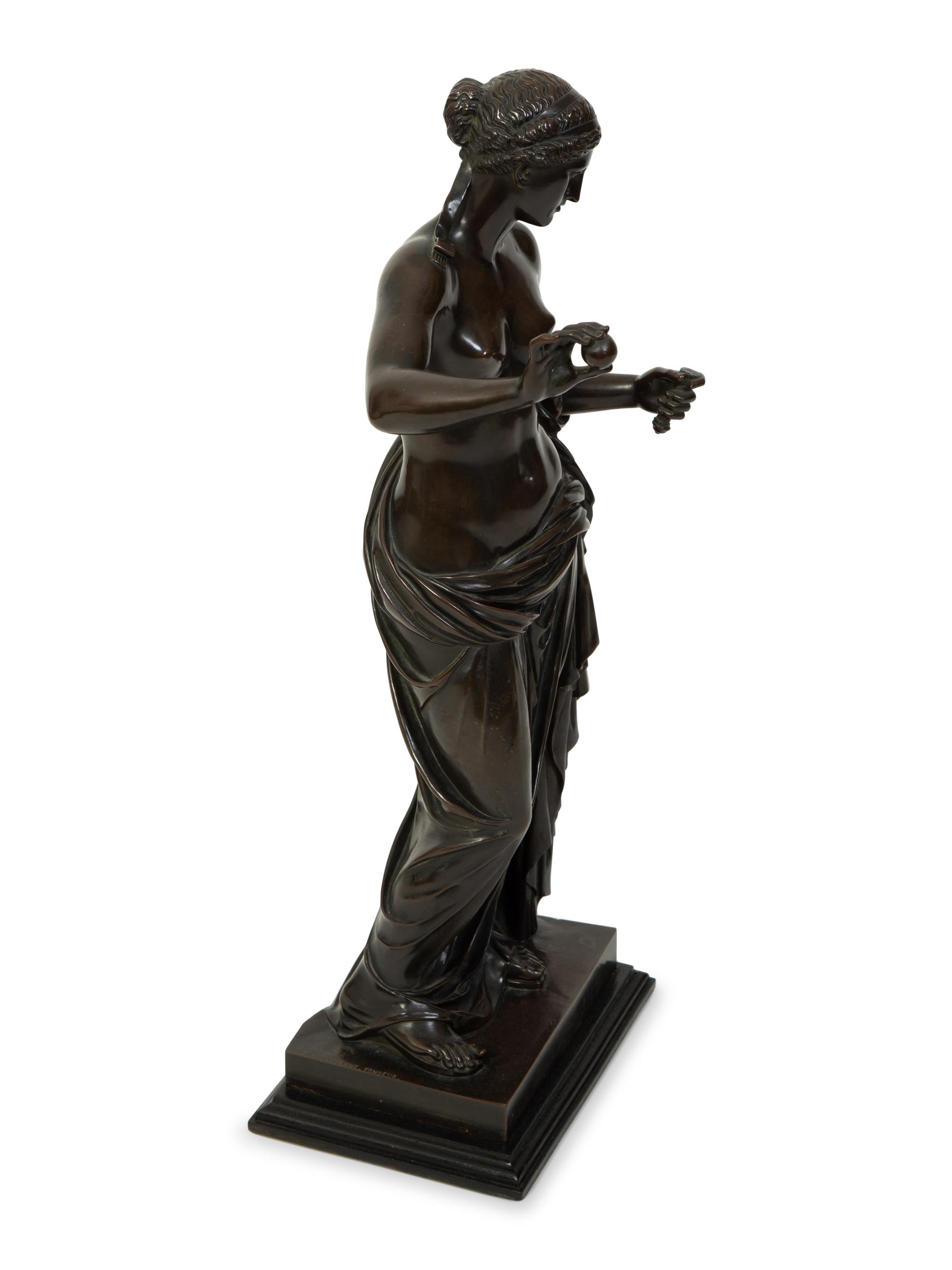 A Continental Patinated Bronze Figure of a Roman Goddess — EARLY 20TH CENTURY