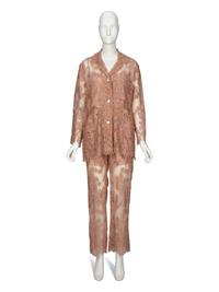 GUCCI, NUDE LACE PAJAMA ENSEMBLE