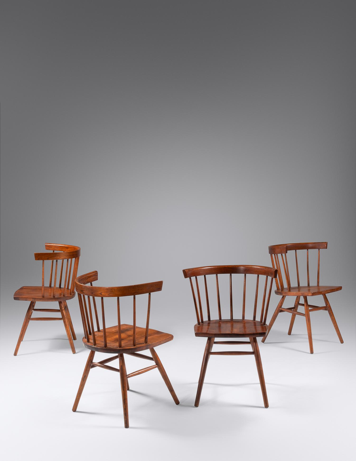 Set of Four Dining Chairs Knoll Associates, USA