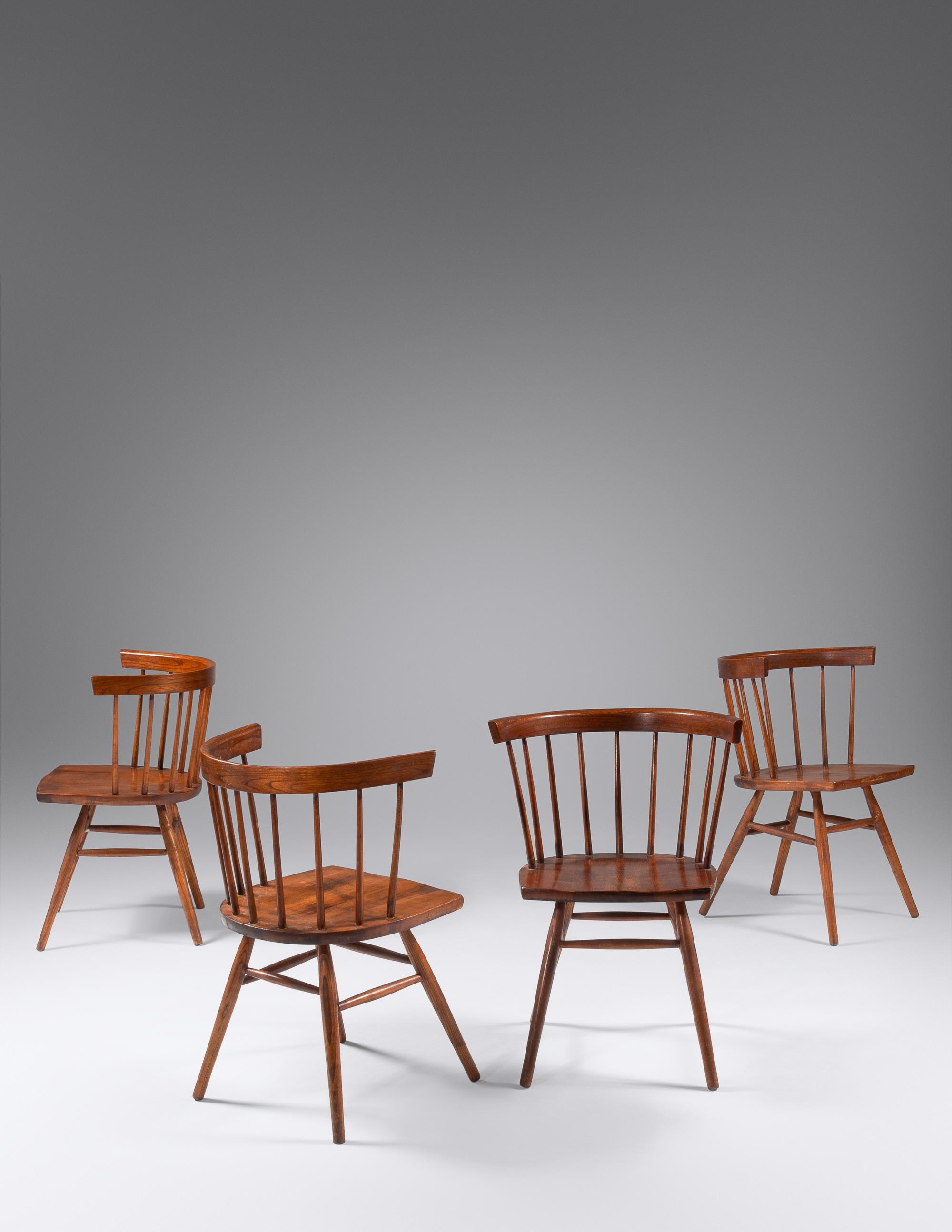 Set of Four Dining Chairs Knoll Associates, USA
