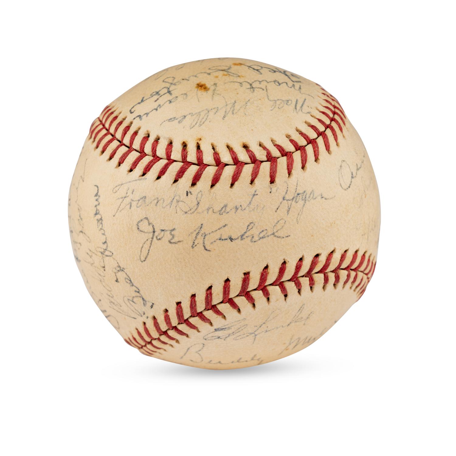A 1937 Washington Senators Team Signed Autograph Baseball Including Bucky Harris (JSA Letter of Authenticity),