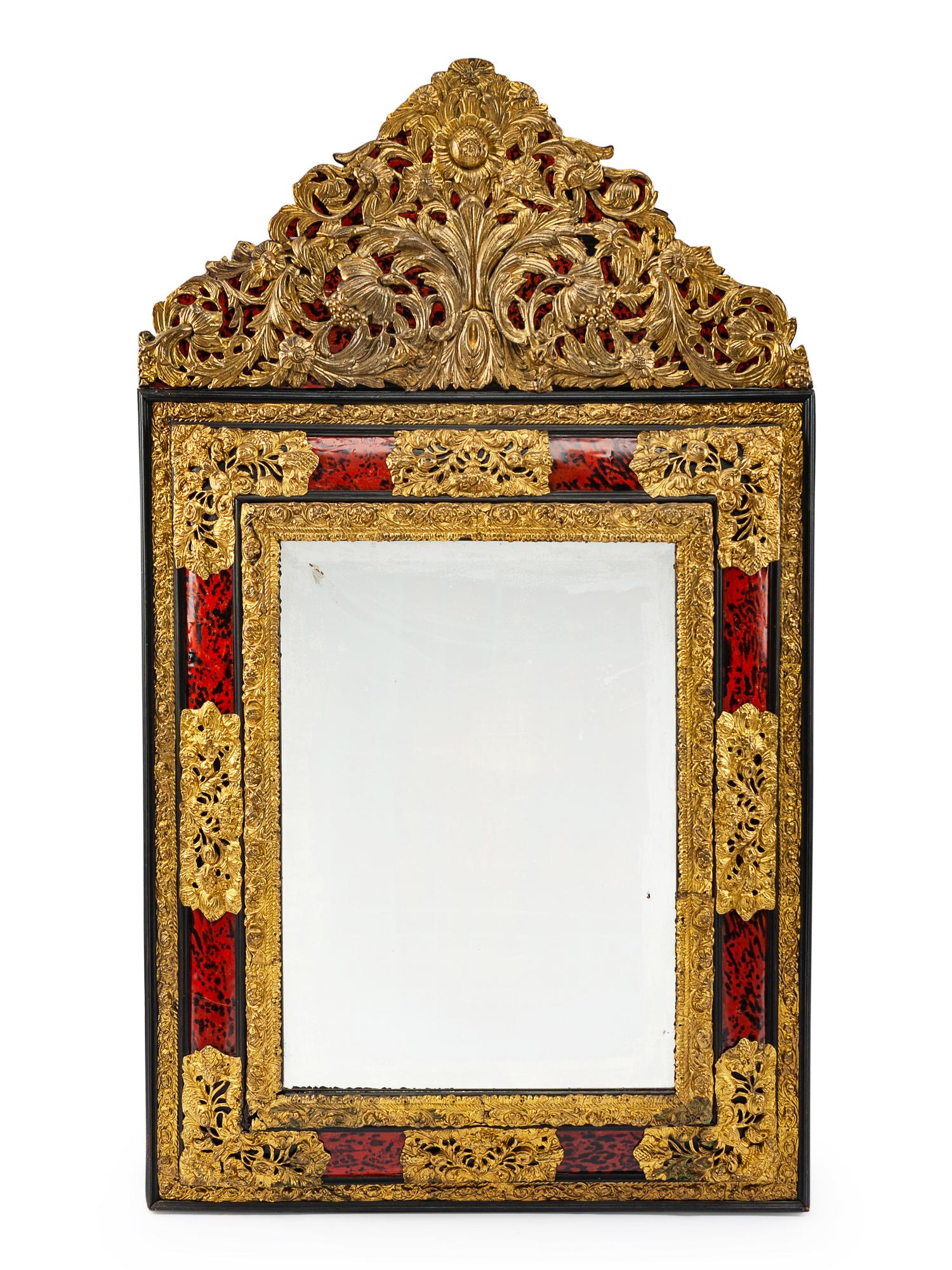 A Regence Style Gilt Metal Mirror