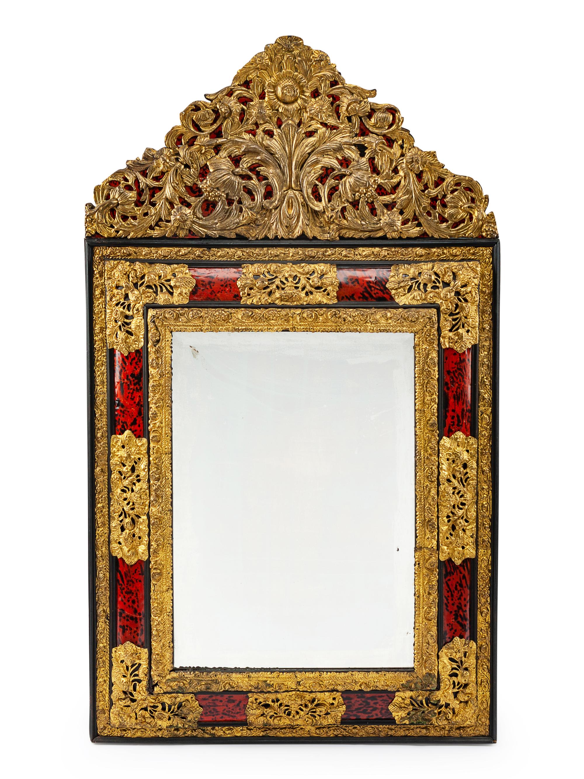 A Regence Style Gilt Metal Mirror