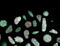 A Group of Chinese Jadeite Jewelry Pieces