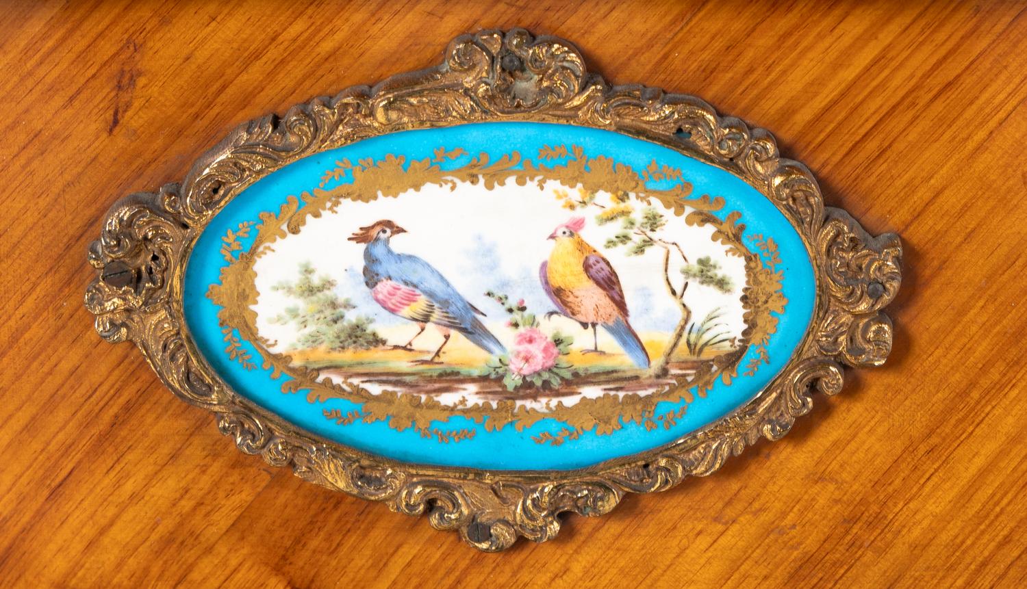 A Napoleon III Kingwood, Gilt Bronze Mounted and Porcelain Inset Bonheur du Jour