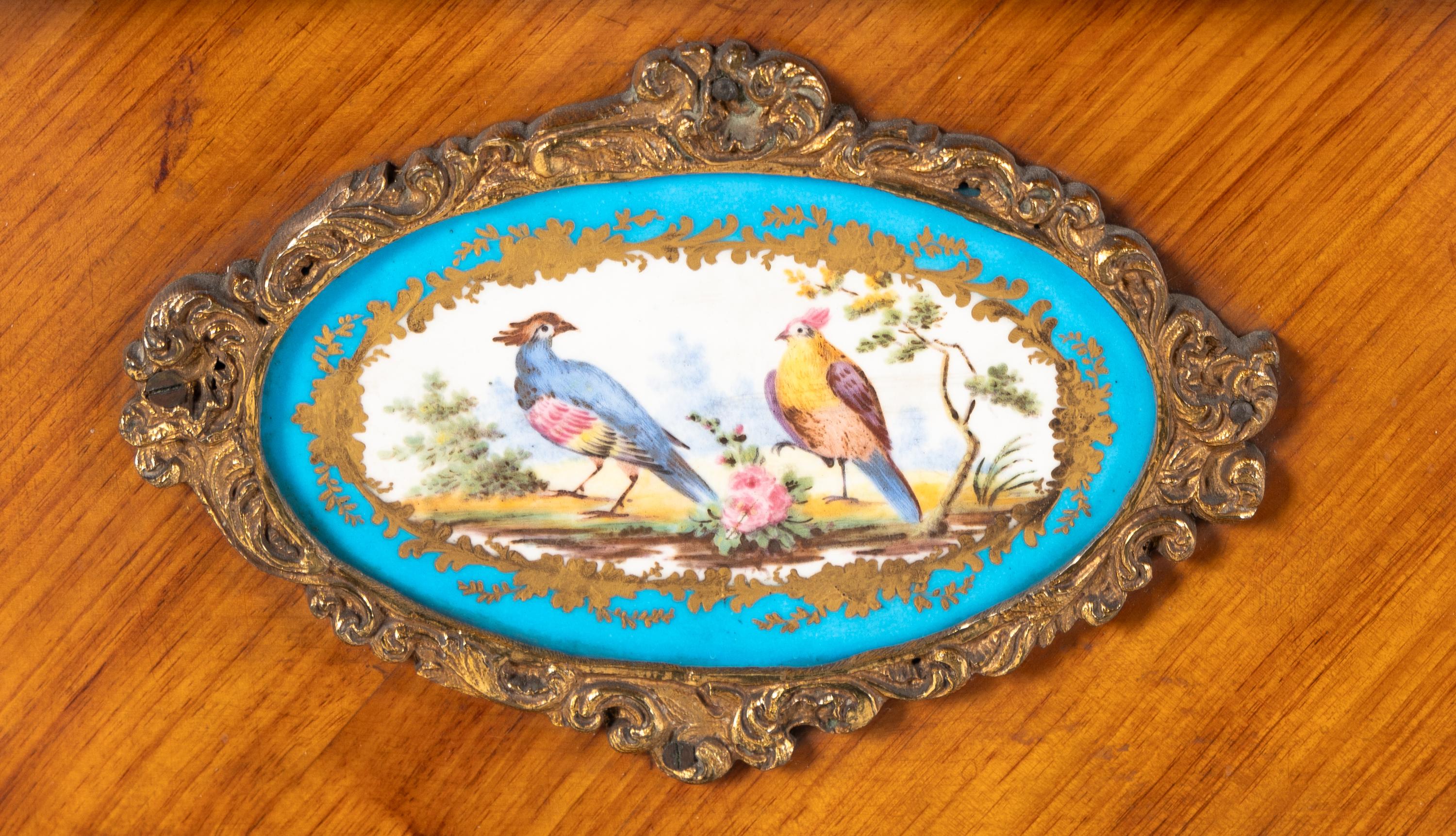 A Napoleon III Kingwood, Gilt Bronze Mounted and Porcelain Inset Bonheur du Jour