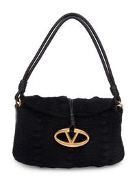 Valentino, Black Cashmere Knit Bag