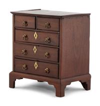 A George III Mahogany Diminutive Chest of Drawers