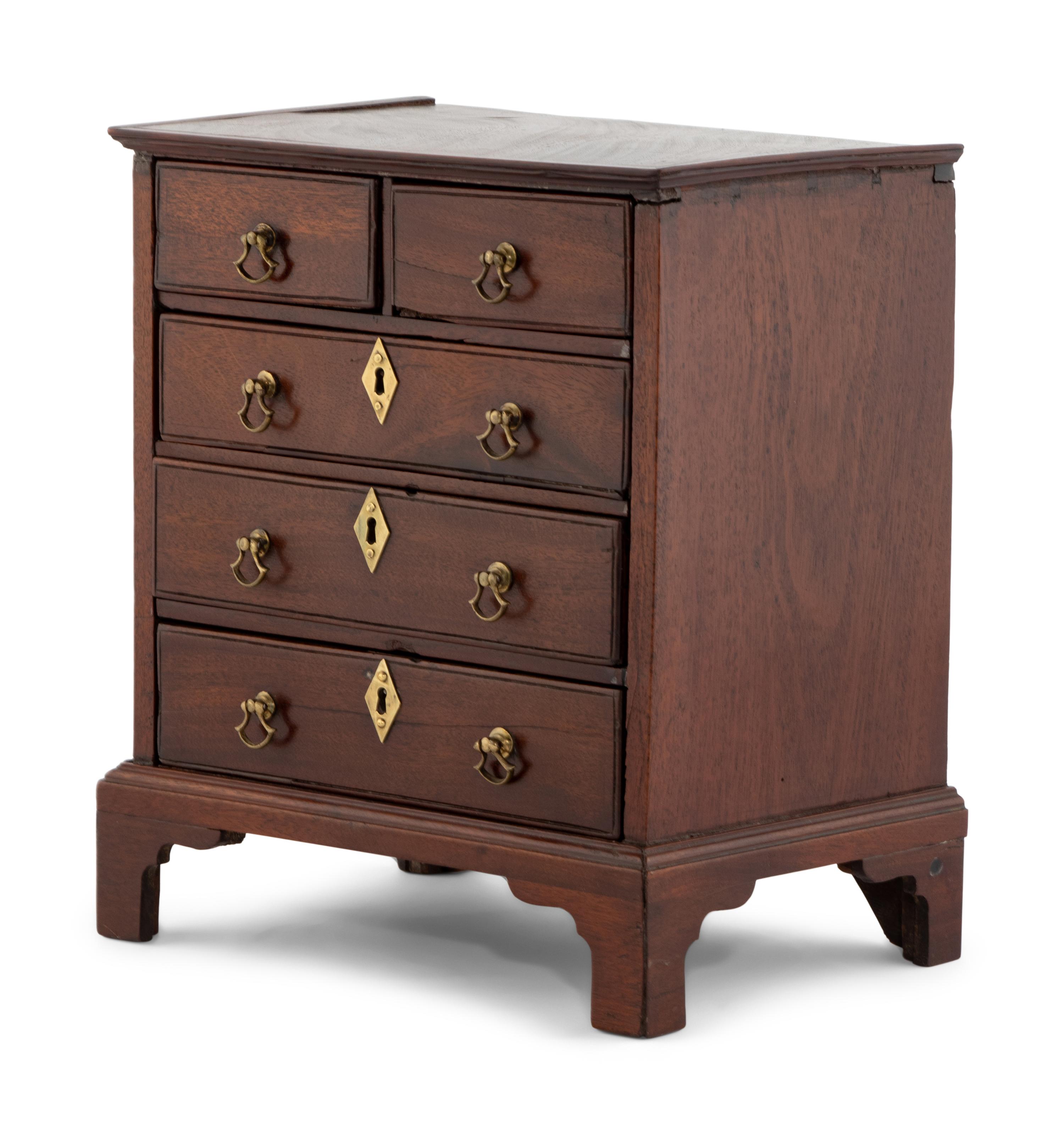 A George III Mahogany Diminutive Chest of Drawers