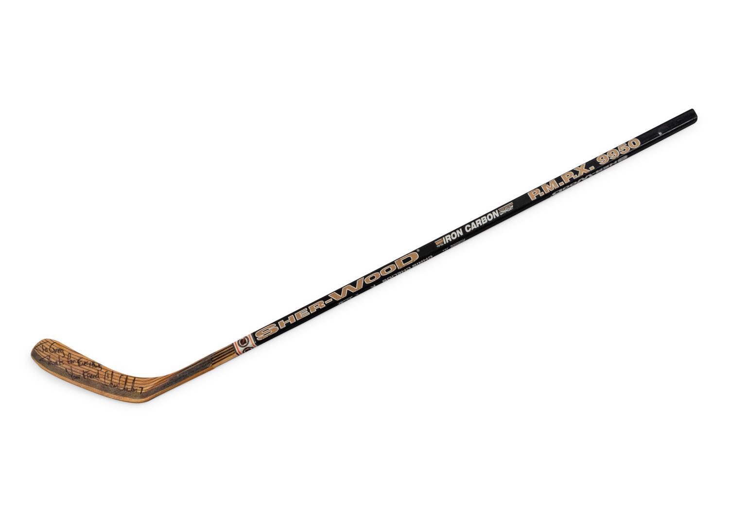 A Chris Chelios Signed Autograph Game Used / Issued Hockey Stick