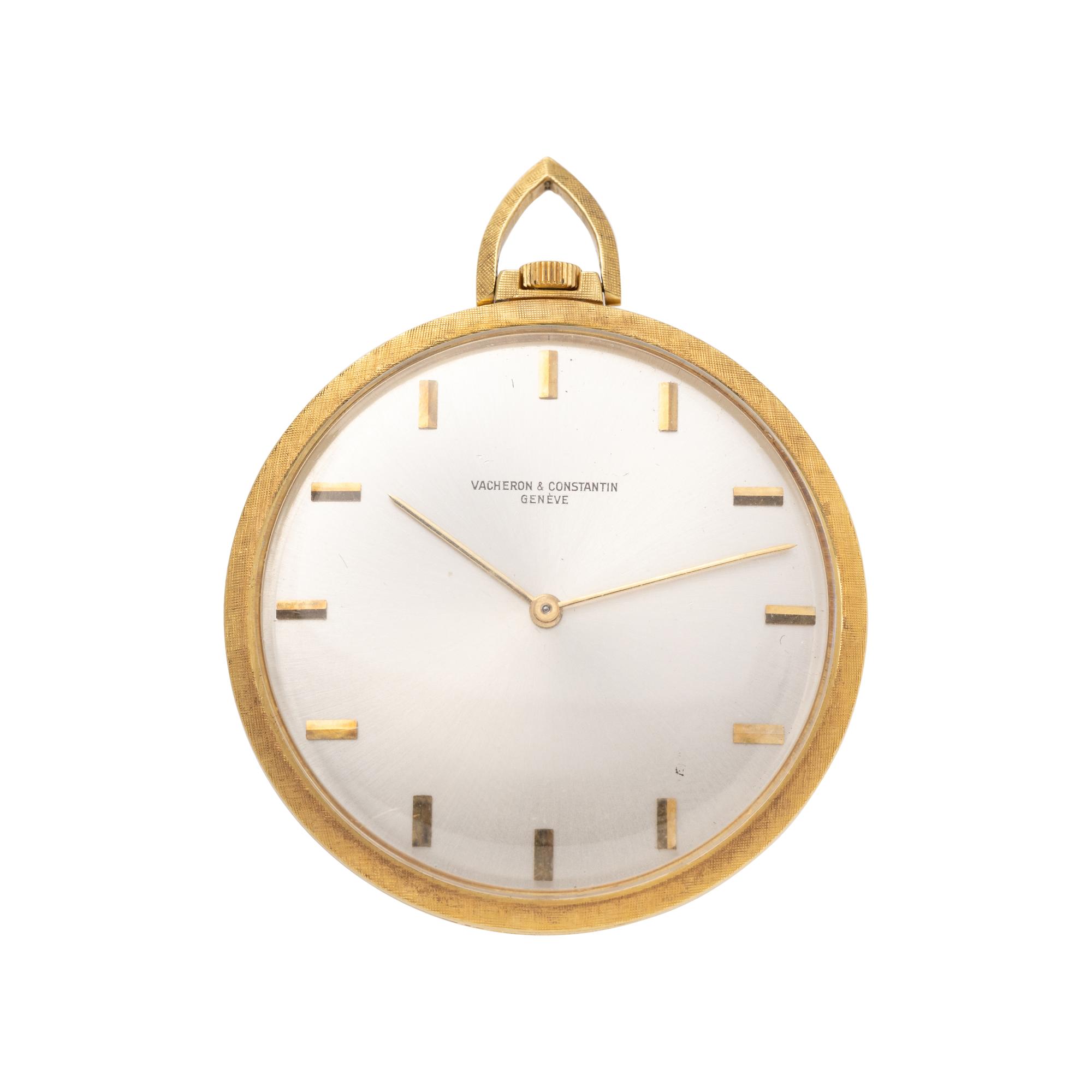 VACHERON & CONSTANTIN, 18K YELLOW GOLD OPEN FACE POCKET WATCH