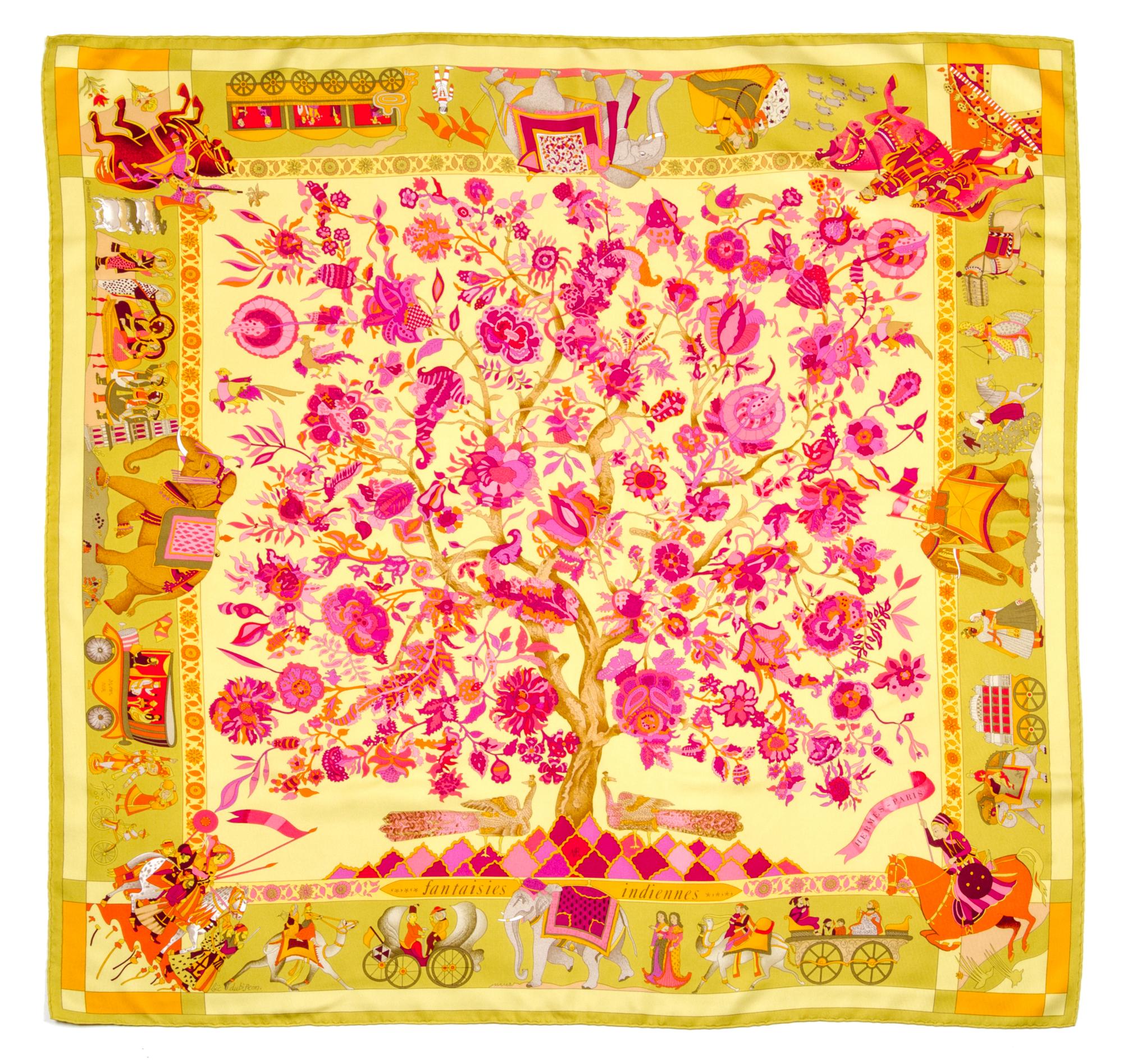 An Hermes 90cm Silk Scarf, 36"x36".