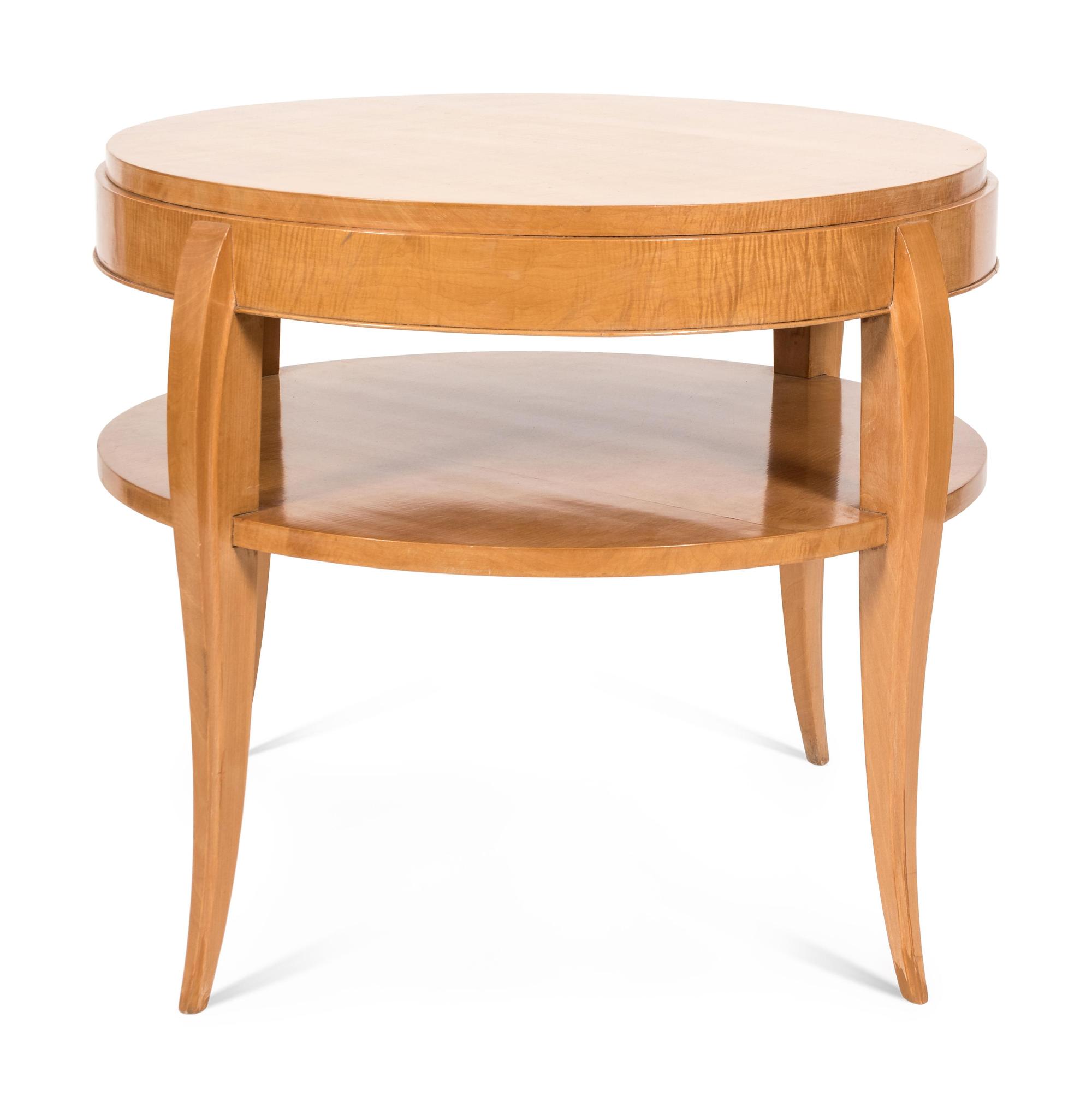 A French Art Deco Circular Sycamore Occasional Table — SECOND QUARTER 20TH CENTURY