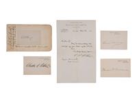 [POLITICS]. ARTHUR, Chester A. (1829-1886). Letter signed ("CA Arthur"). New York, 16 March 1880. [ With: ] clipped signatures of Presidents HAYES, ARTHUR, and CLEVELAND.