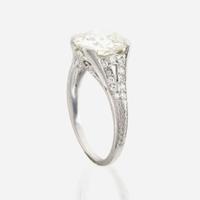 A platinum and diamond solitaire ring, Tiffany & Co.