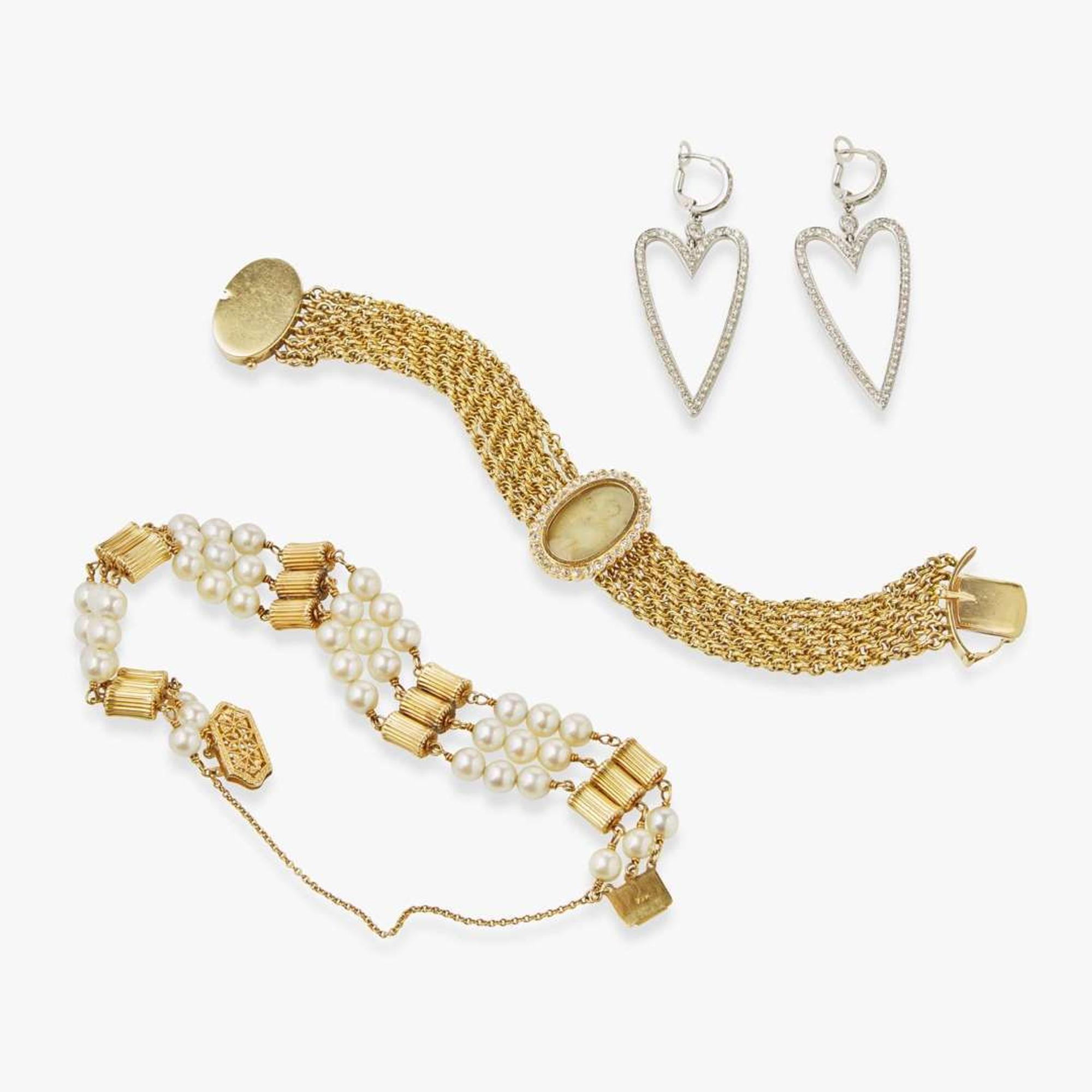 A Collection of Gold and Gemstone Jewelry