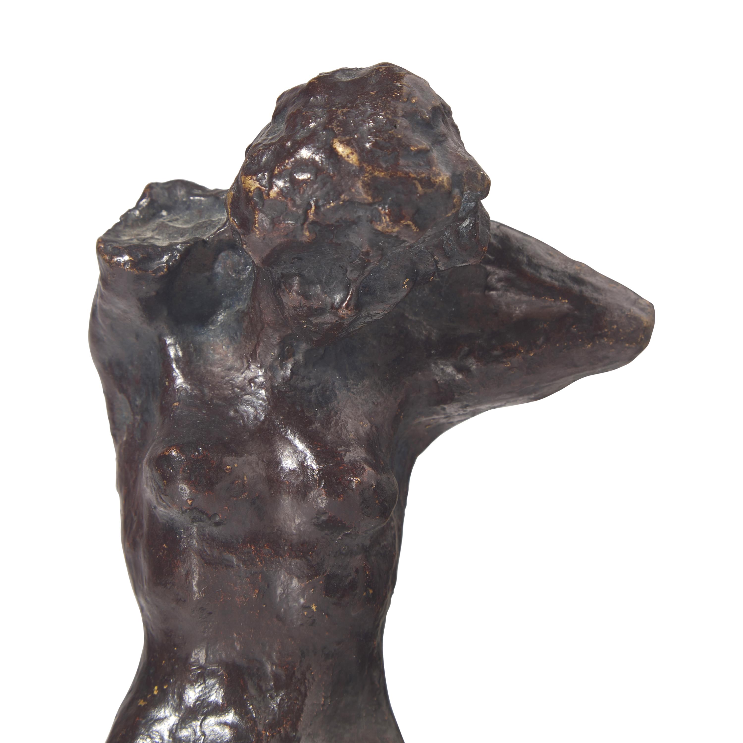 Pierre Bonnard (French, 1867-1947) — Femme Nue Debout, Bras Levés Derrière la Tête, after 1948
