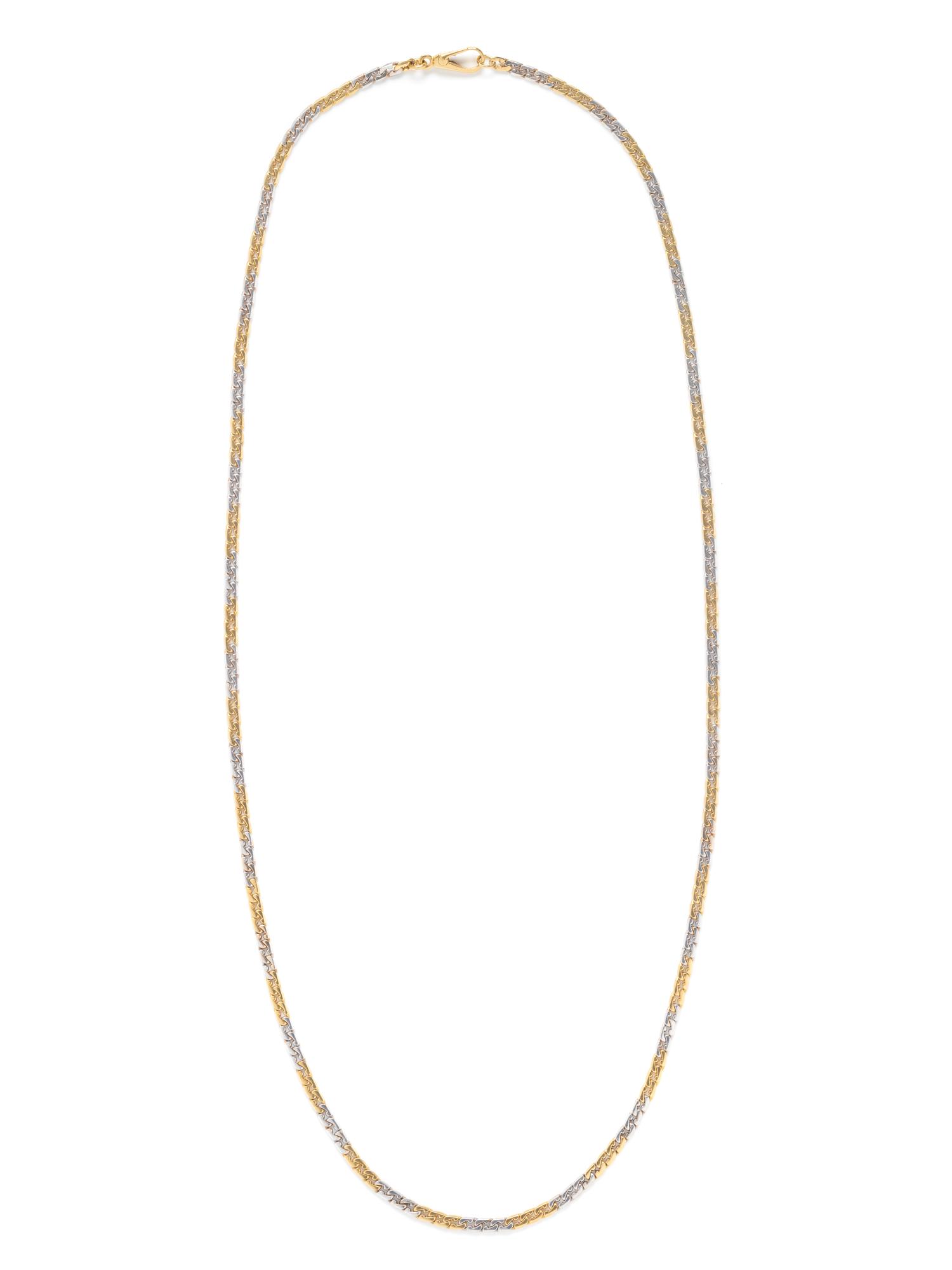 VAN CLEEF & ARPELS, BICOLOR GOLD LONGCHAIN NECKLACE