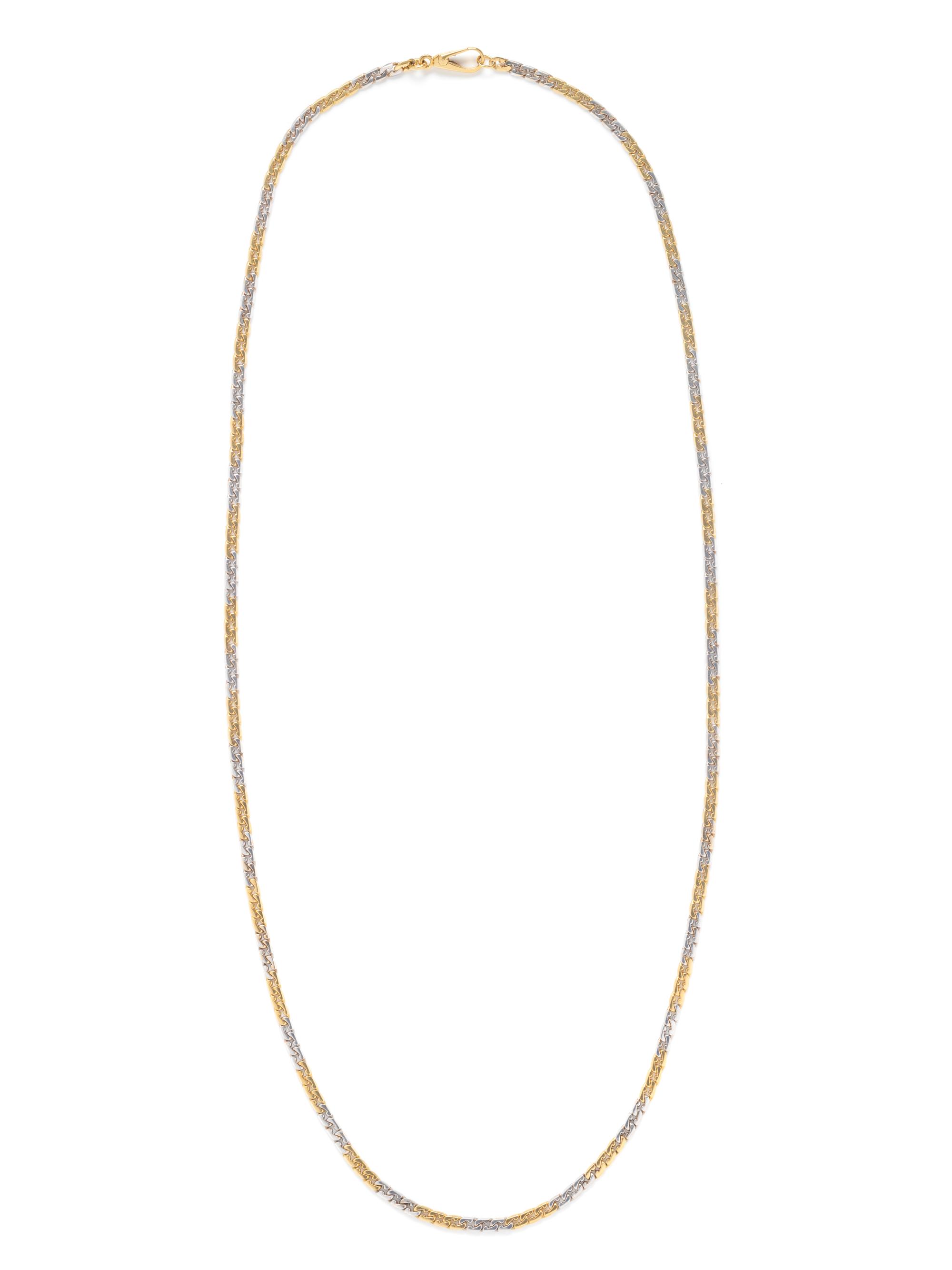 VAN CLEEF & ARPELS, BICOLOR GOLD LONGCHAIN NECKLACE