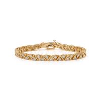 YELLOW GOLD AND DIAMOND BRACELET