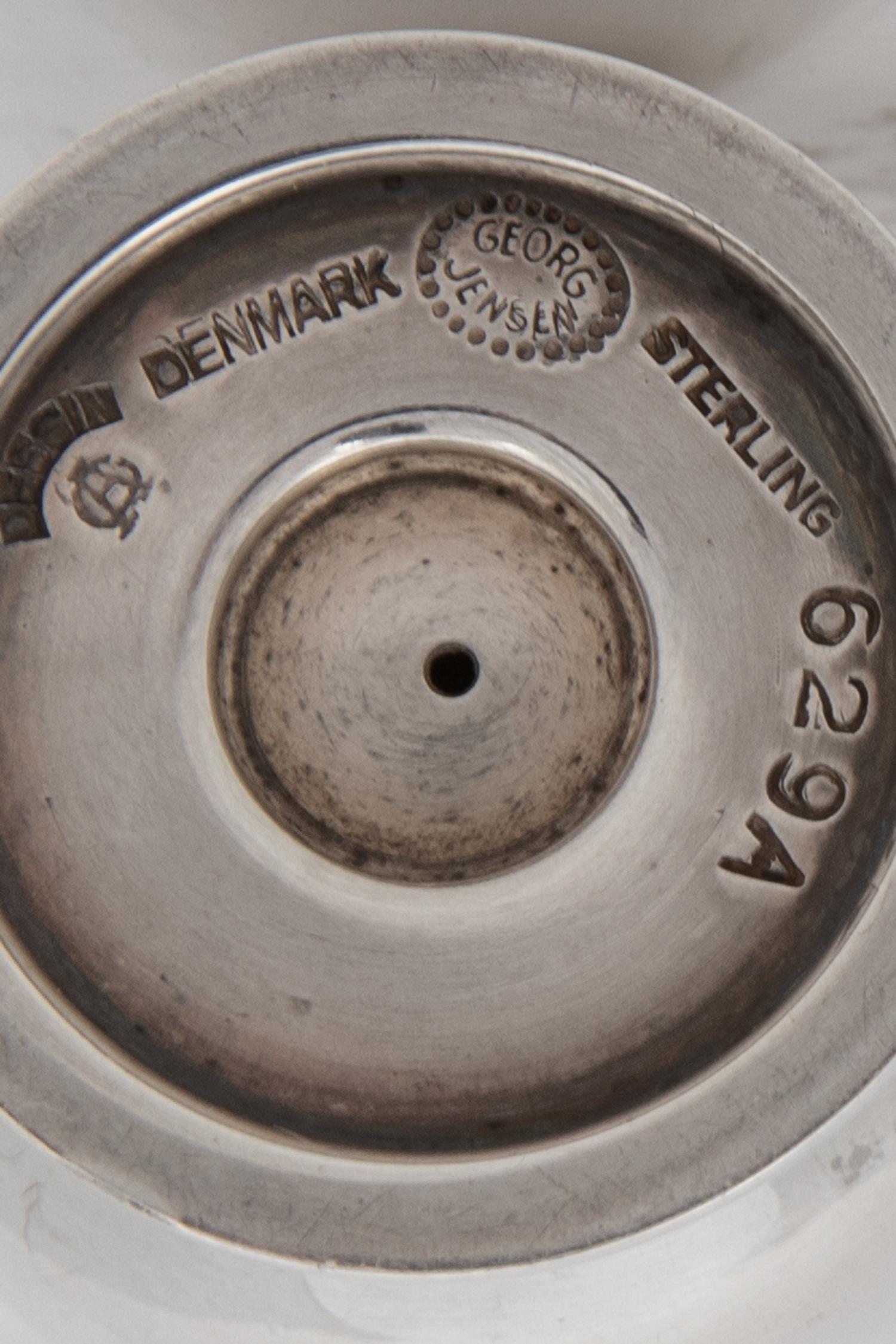 A Set of Four Gundorph Albertus for Georg Jensen Silver Casters