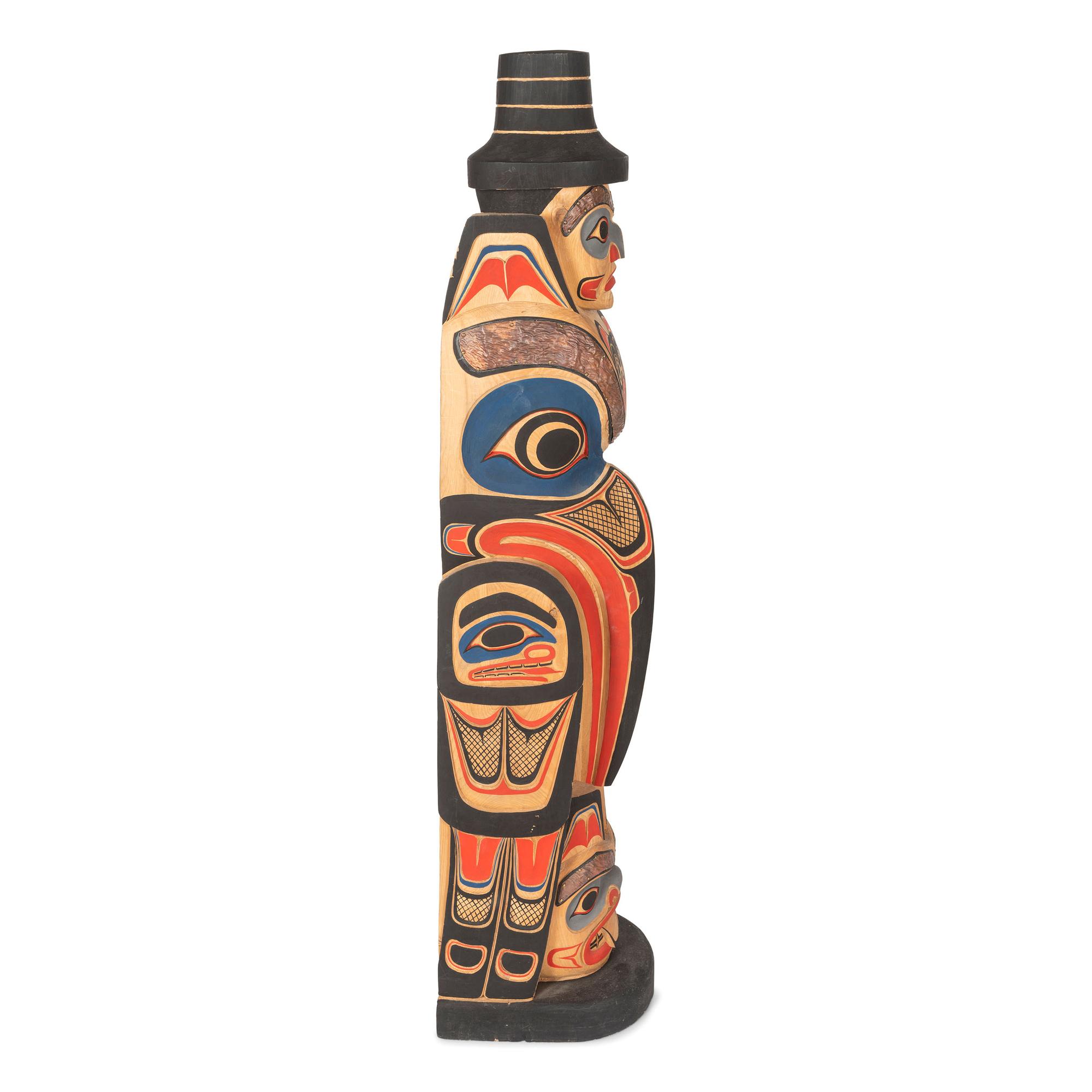 Polychrome Model Totem Pole