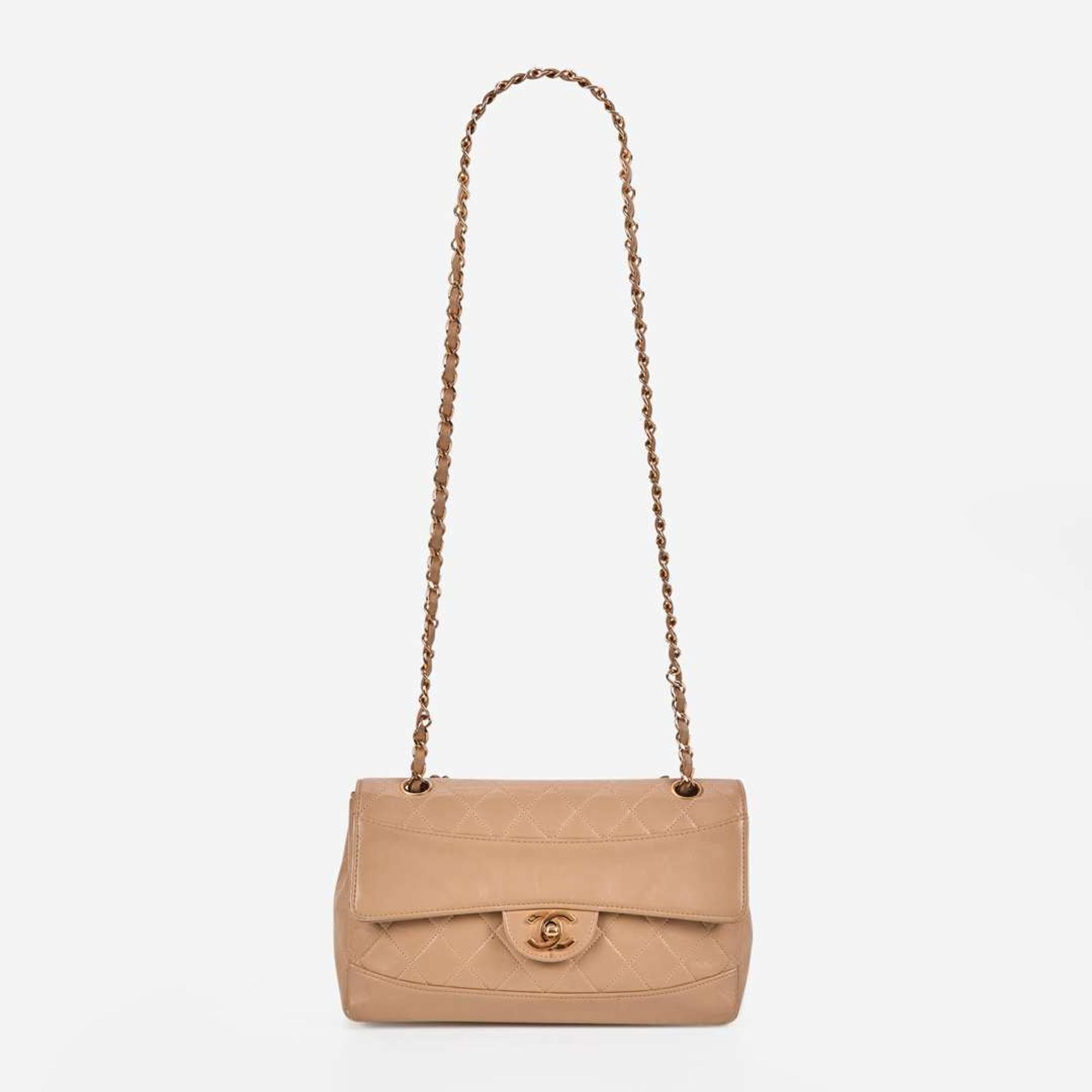 A Vintage Single Flap Quilted Chanel Shoulder Bag Chanel c. 1990