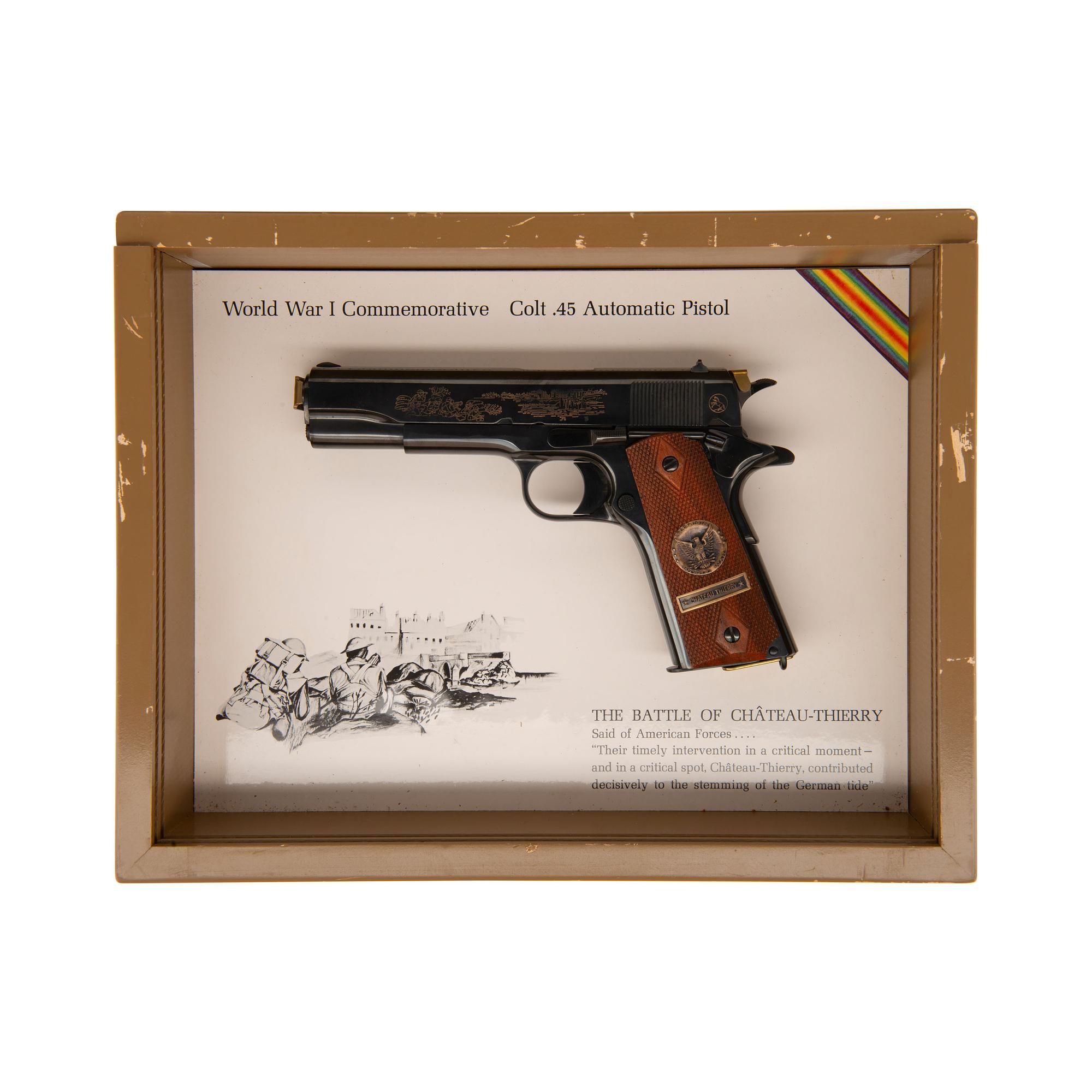 **Colt 1911 World War I Chateau-Thierry Commemorative in Display Case