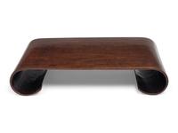 A Rosewood Scroll-Form Stand