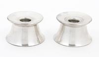 A Pair of American Silver Candlesticks, Gorham Mfg. Co., Providence, RI, weighted