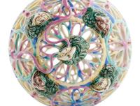 A Famille Rose Porcelain Reticulated Parfumier