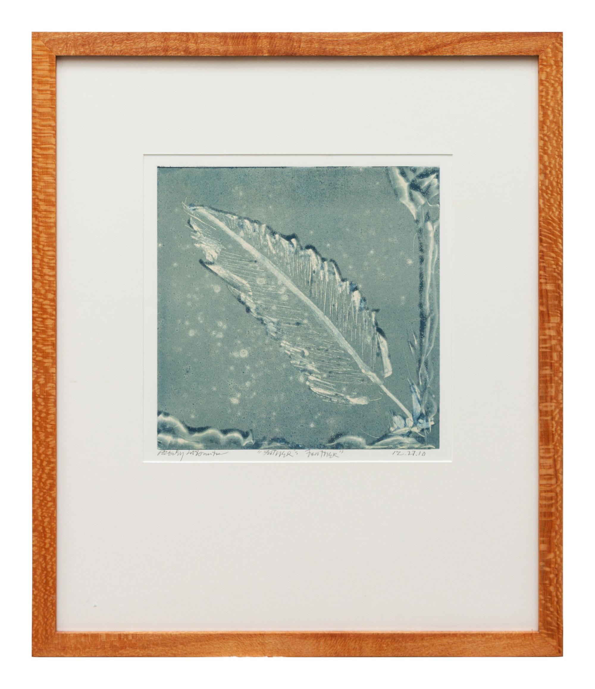 Three Works: Full Moon Owl, 2011; Father's Feather, 2010; Black Heart , 2010