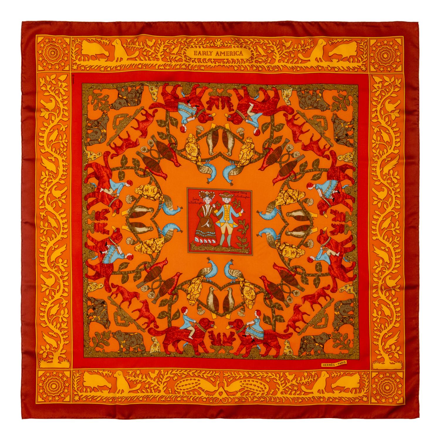 A Group of Four Hermès Scarves