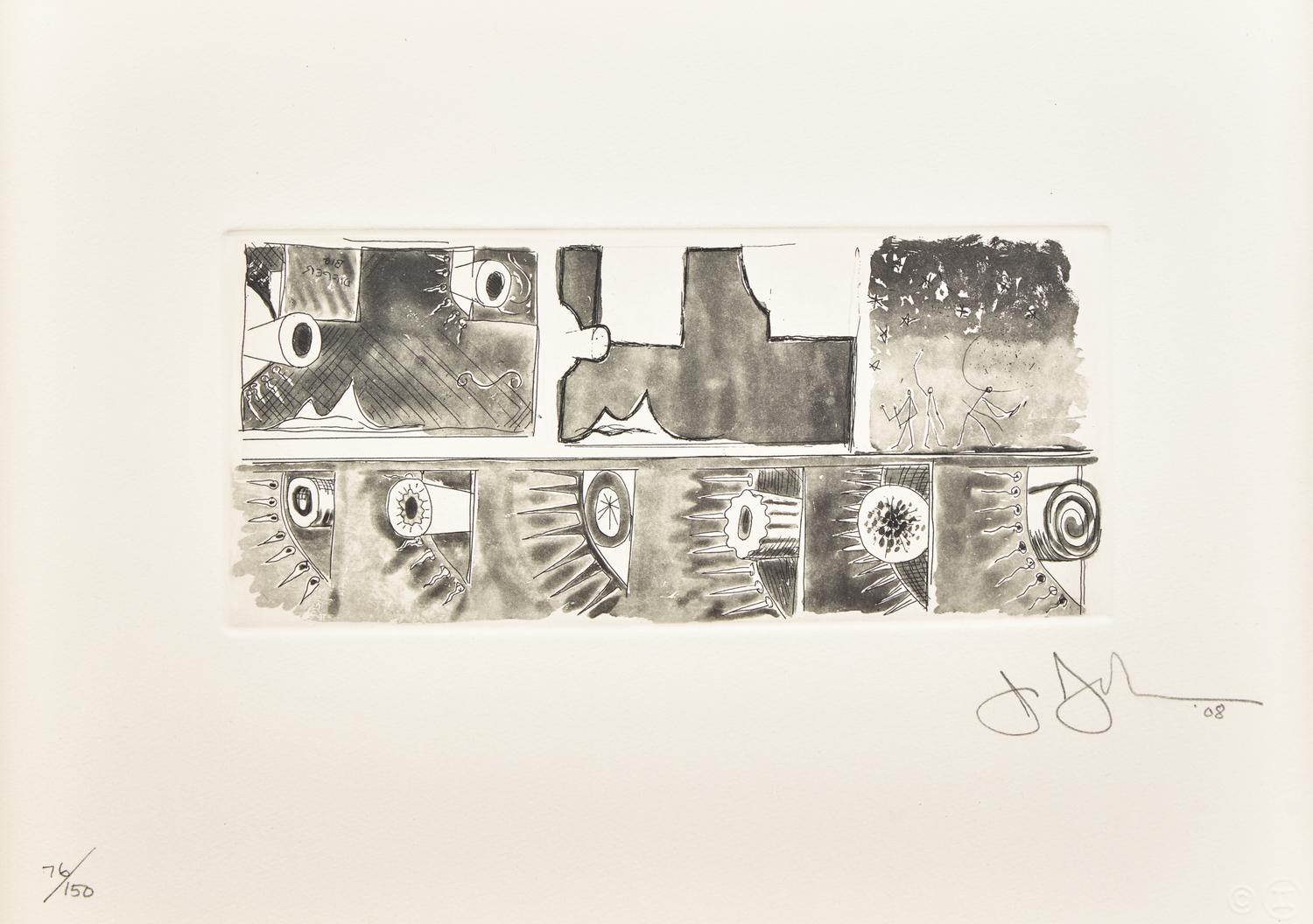 Jasper Johns (American, b. 1930) — Untitled, from Artists for Obama , 2008