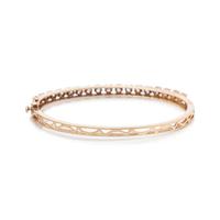 YELLOW GOLD AND DIAMOND BANGLE BRACELET