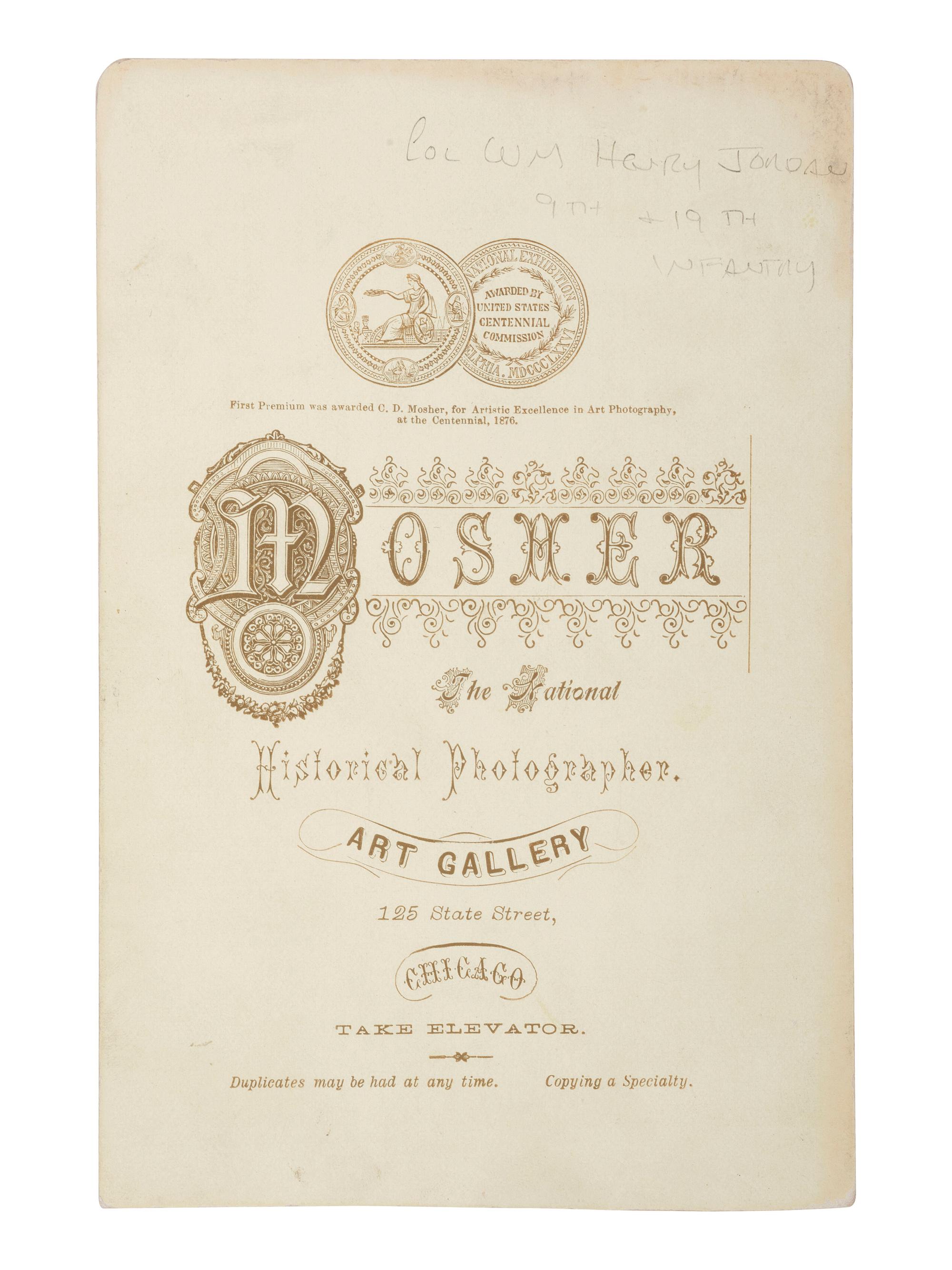 [CIVIL WAR-SPAN. AM. WAR]. 4 items, incl. photograph of Gen. Joseph Wheeler by F.B. Johnston.