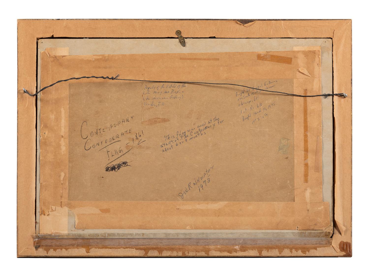 [CIVIL WAR]. 11-star First National Confederate flag. Ca 1861 or after.