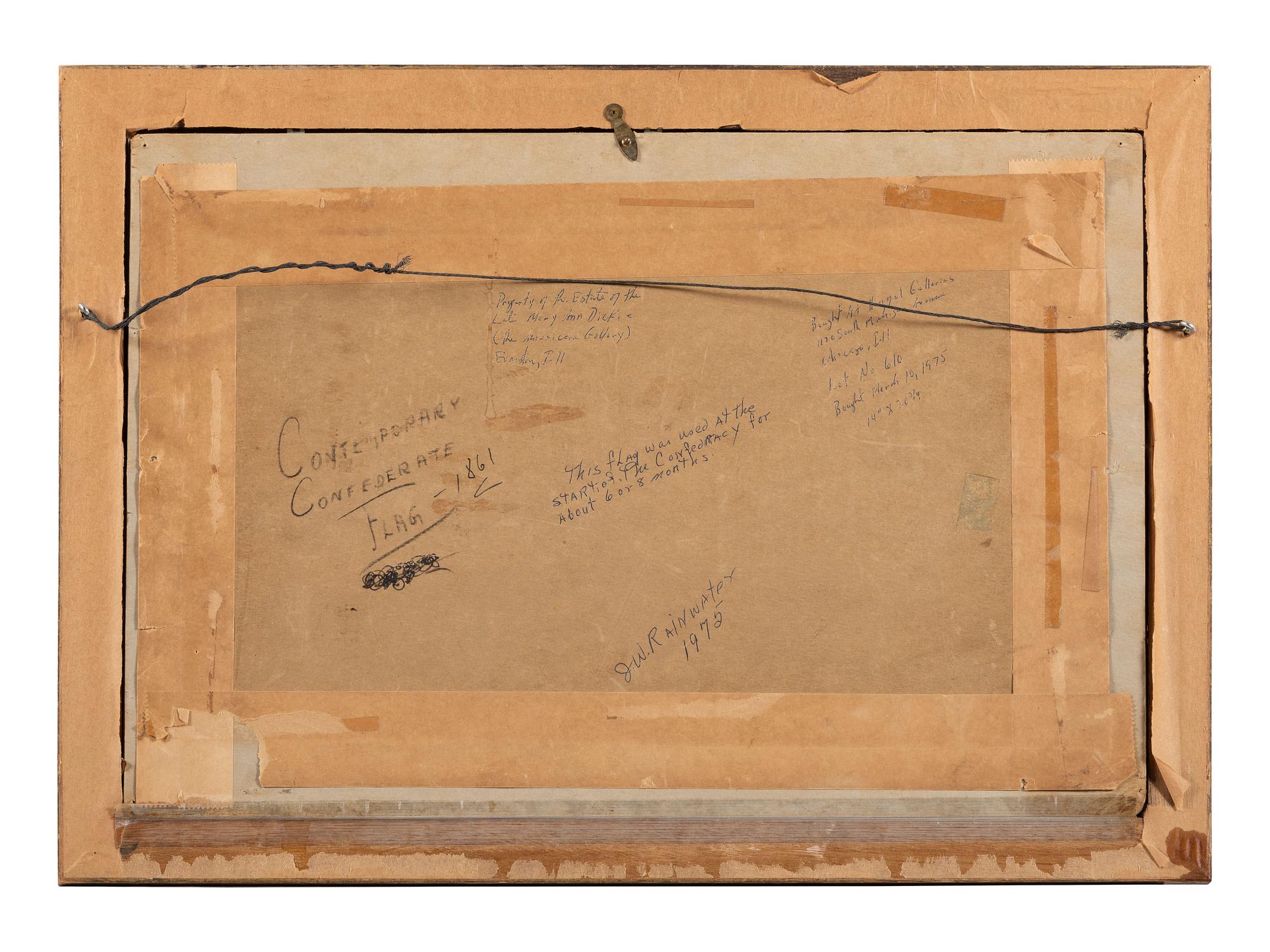 [CIVIL WAR]. 11-star First National Confederate flag. Ca 1861 or after.